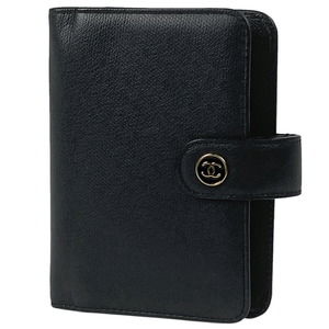 Chanel Cocomark Notebook Cover Book Leather Black